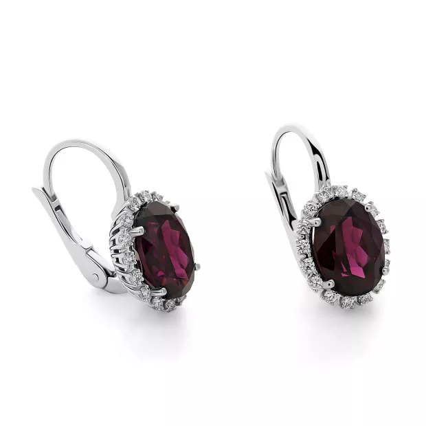 Orphelia Anna White-gold 18k Drop Earrings OD-5335