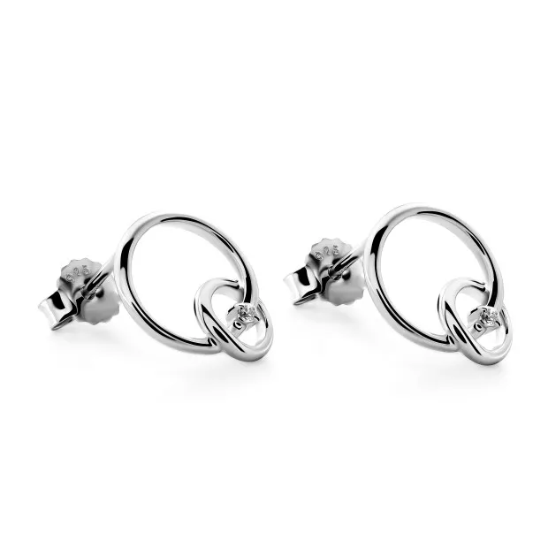 Orphelia Antoine Silver Stud Earrings ZO-7503