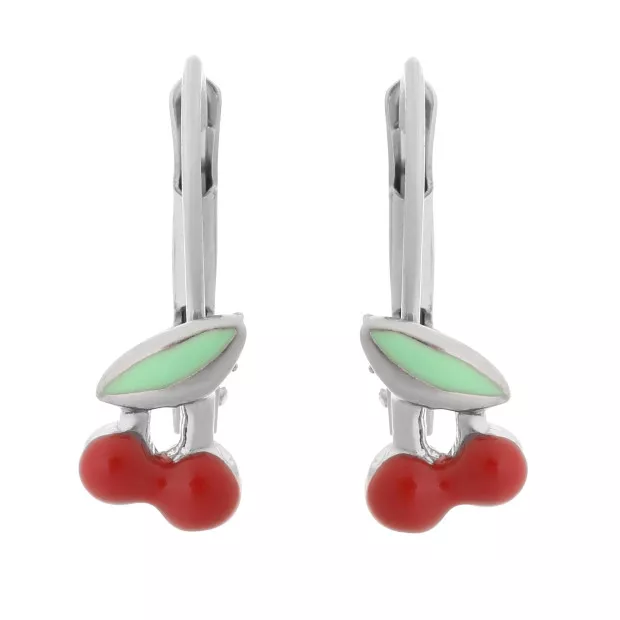 orphelia Apple Silver Drop Earrings ZO-7149/2
