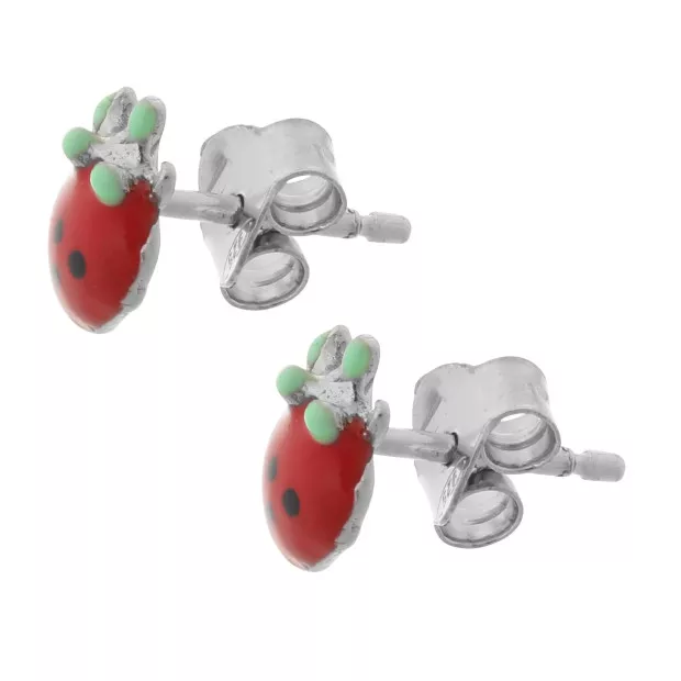 Orphelia Apple Silver Stud Earrings ZO-7149