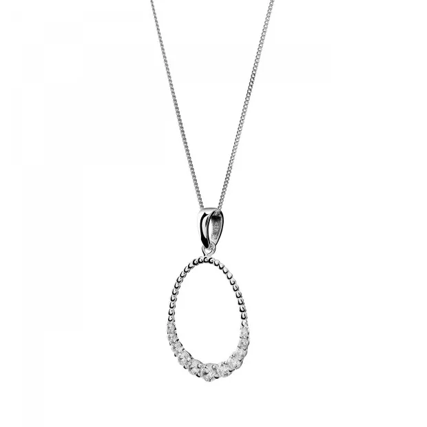 Orphelia Aria Silver Chain With Pendant ZH-7494