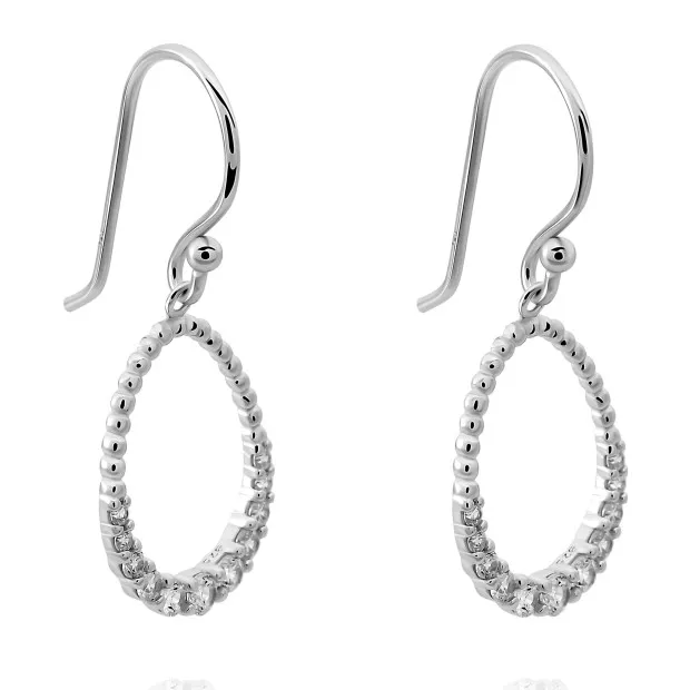 Orphelia Aria Silver Drop Earrings ZO-7494