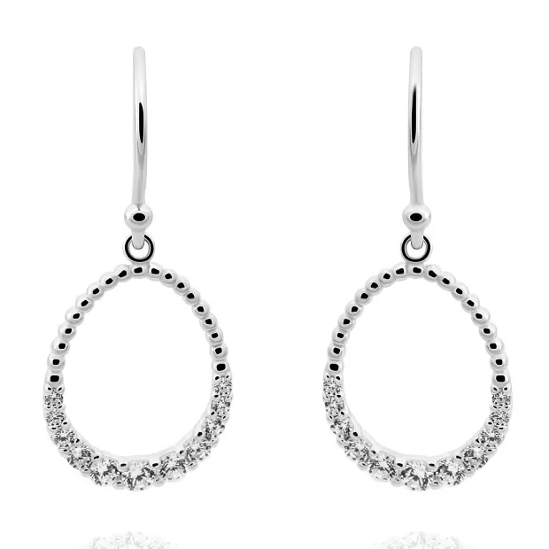 orphelia Aria Silver Drop Earrings ZO-7494