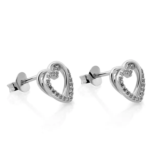 Orphelia Ariana Silver Stud Earrings ZO-7482