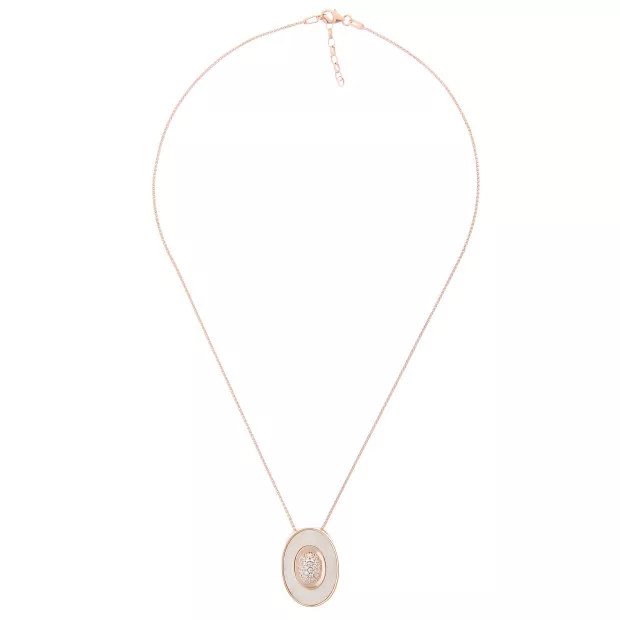Orphelia Aurori Silver Chain With Pendant ZH-7292