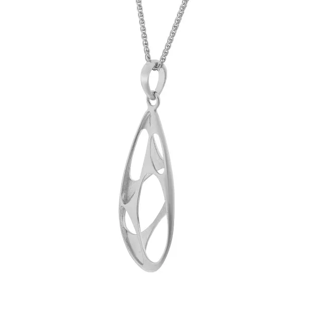 orphelia Ava Silver Chain With Pendant ZH-7374