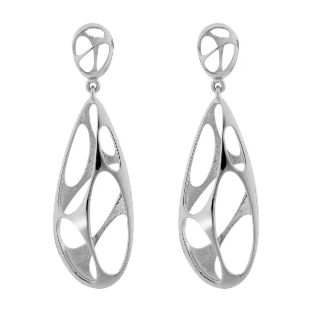 orphelia Ava Silver Drop Earrings ZO-7374