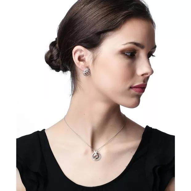 Orphelia Azalea Silver Chain With Pendant ZH-7095