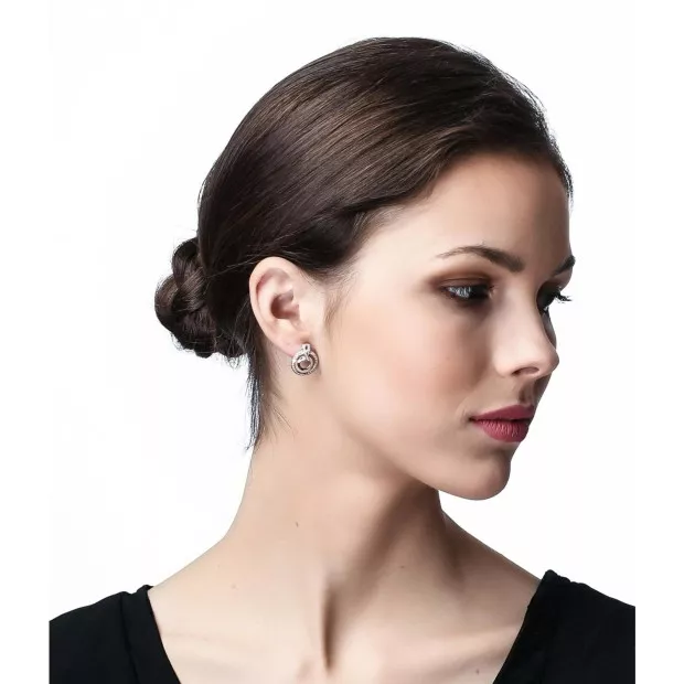 Orphelia Azalea Silver Drop Earrings ZO-7095