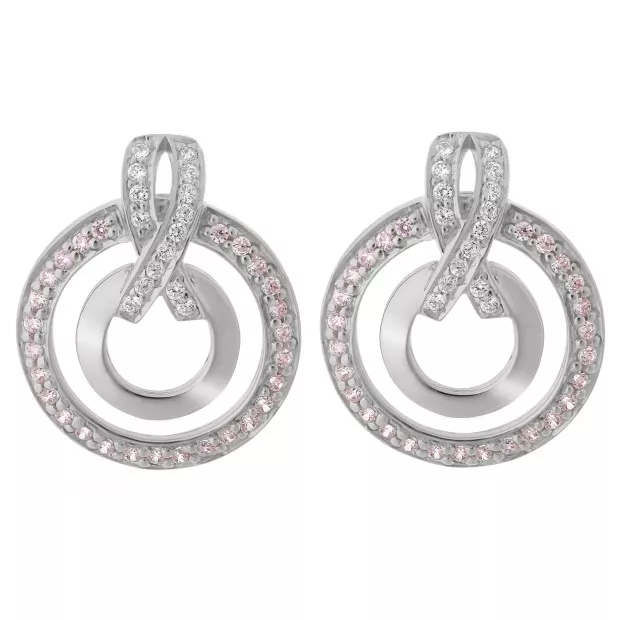 orphelia Azalea Silver Drop Earrings ZO-7095