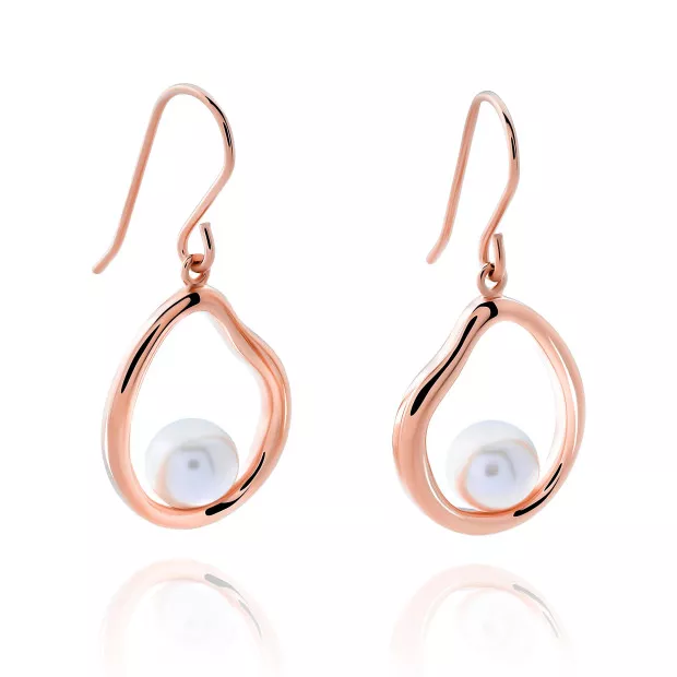 Orphelia Baptiste Silver Drop Earrings ZO-7507/RG