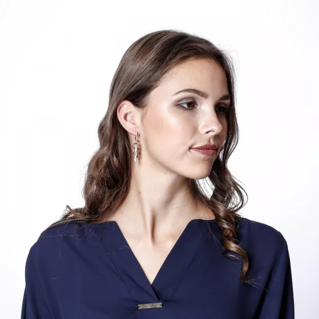 Orphelia Berlina Silver Drop Earrings ZO-7416