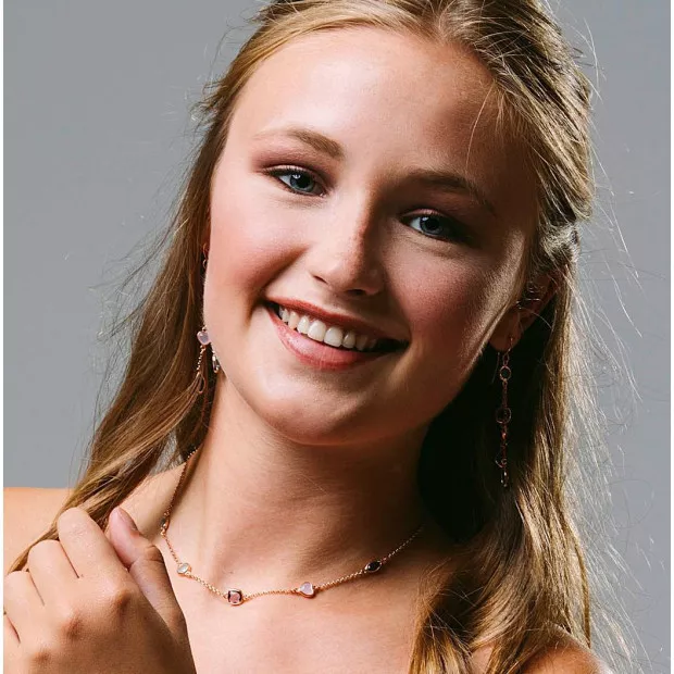 Orphelia Bling Silver Drop Earrings ZO-7412