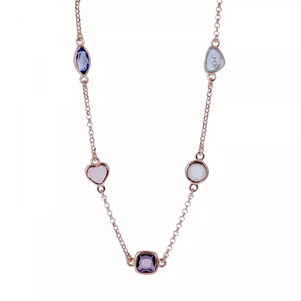 orphelia Bling Silver Necklace ZK-7412