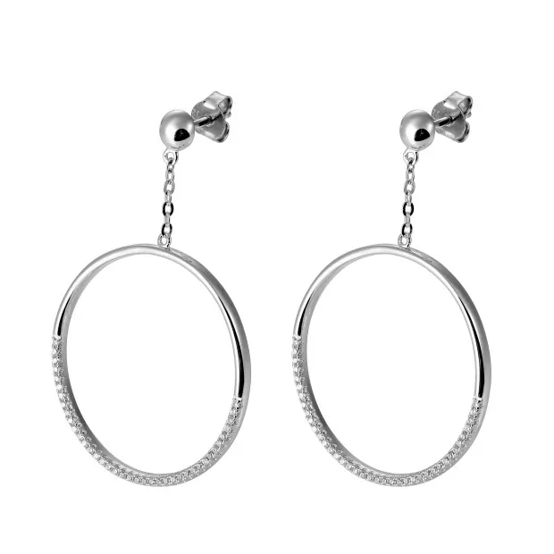 Orphelia Bliss Silver Drop Earrings ZO-7460