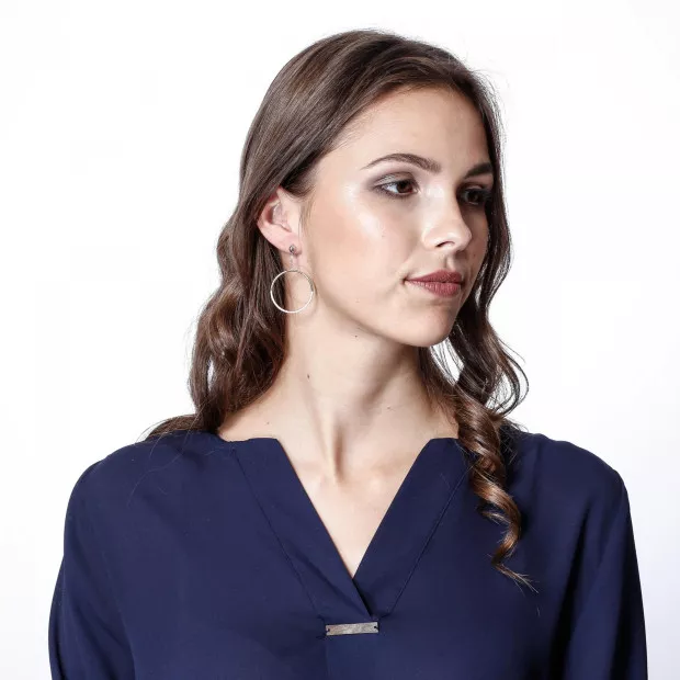 Orphelia Bliss Silver Drop Earrings ZO-7460