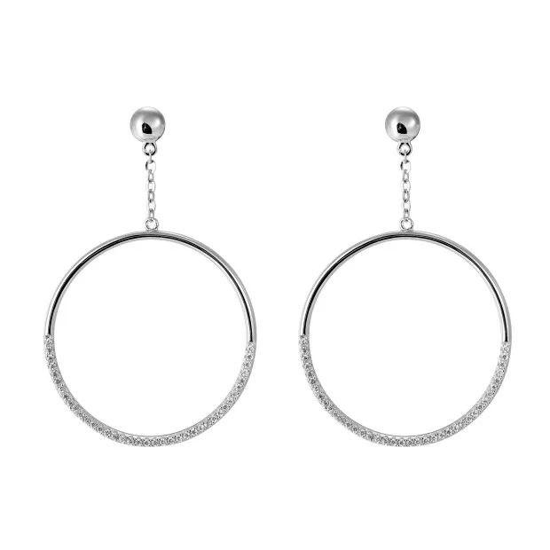 orphelia Bliss Silver Drop Earrings ZO-7460