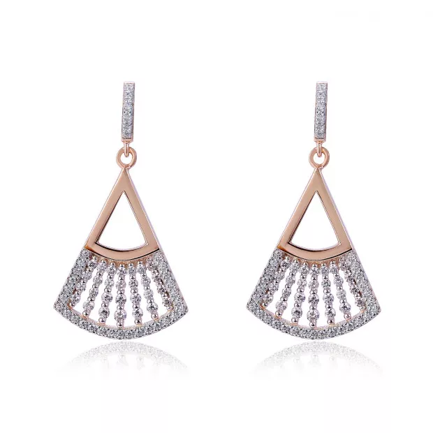 orphelia Carina Silver Drop Earrings ZO-7436