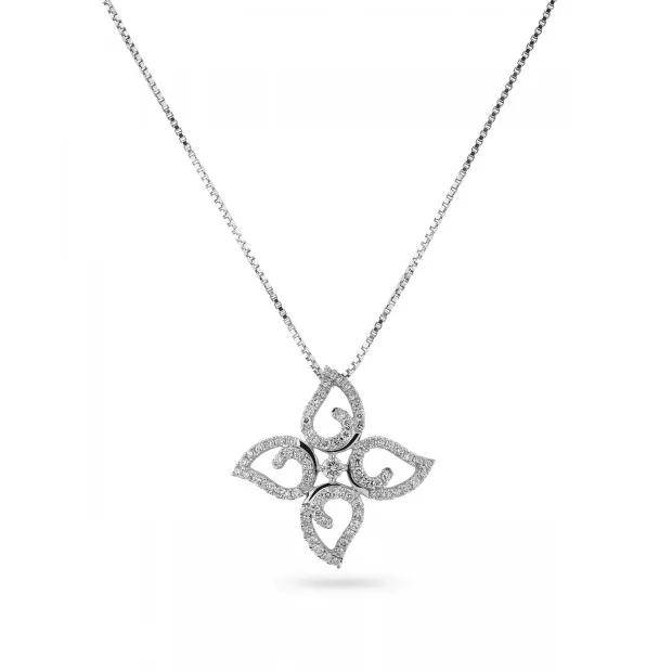 Orphelia Charlene White-gold 18k Pendant HD-4205