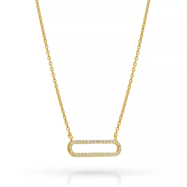 Orphelia Charm Silver Necklace ZK-7563/G