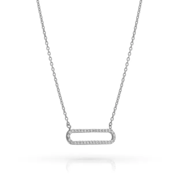 Orphelia Charm Sterling Silver Necklace ZK-7563