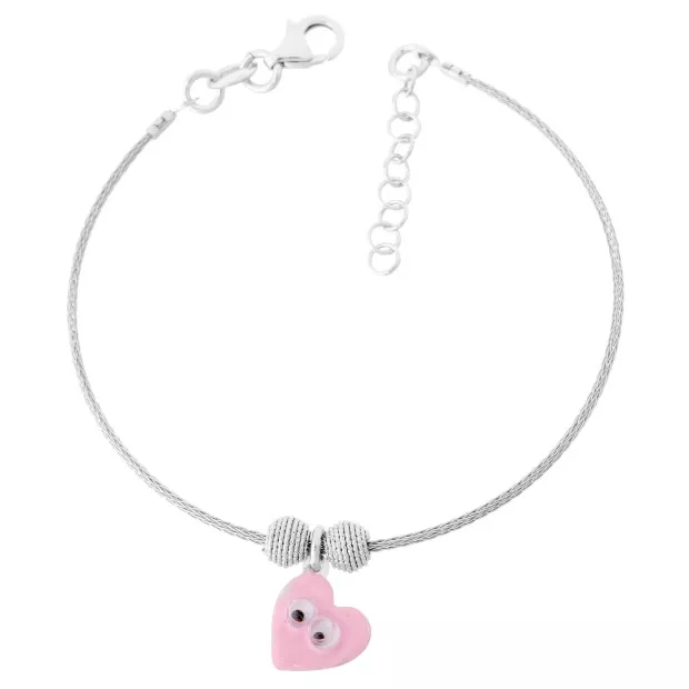 Orphelia Child's Silver Set: Bracelet + Ring SET-7141