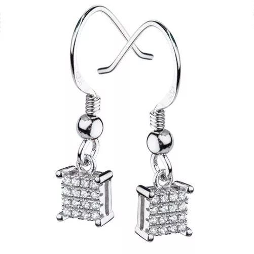 Orphelia Claudia Silver Drop Earrings ZO-7344