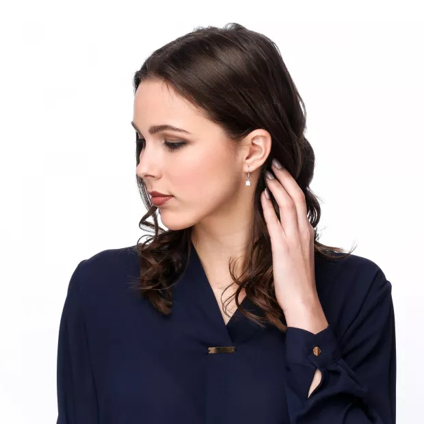 Orphelia Claudia Silver Drop Earrings ZO-7344