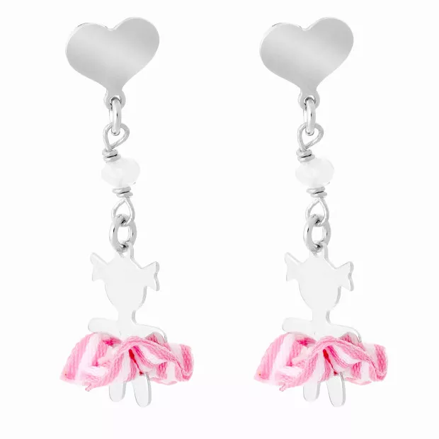 orphelia Cute Silver Drop Earrings ZO-7133