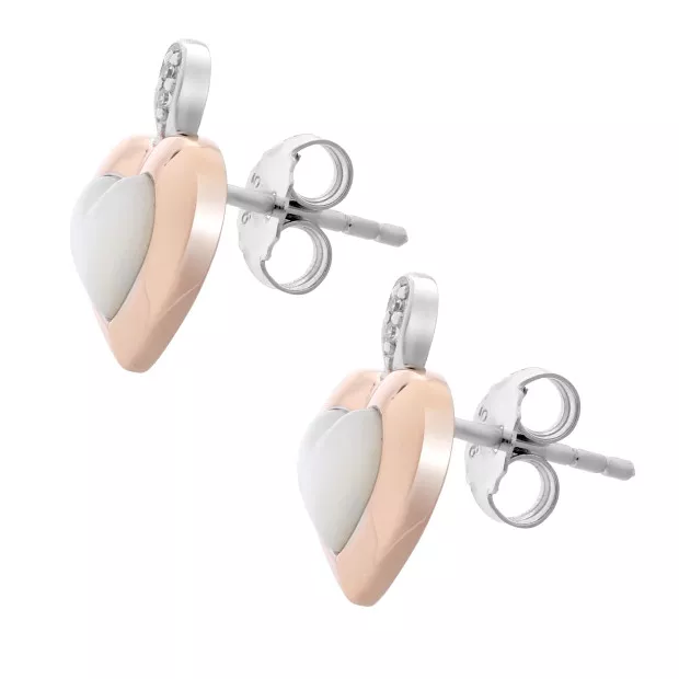 Orphelia Debby Silver Stud Earrings ZO-7289/RG