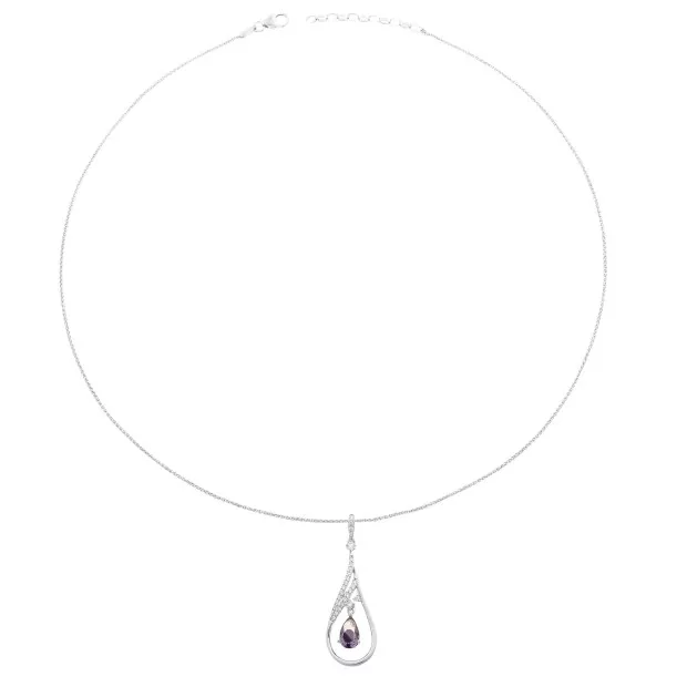 Orphelia Ebbi Silver Chain With Pendant ZH-7037