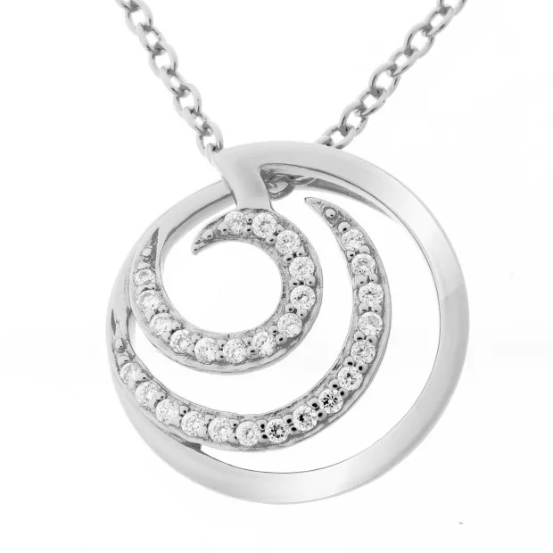 orphelia Elaine Silver Chain With Pendant ZH-7084