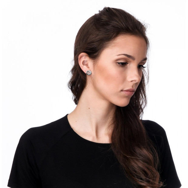 Orphelia Elaine Silver Stud Earrings ZO-7084