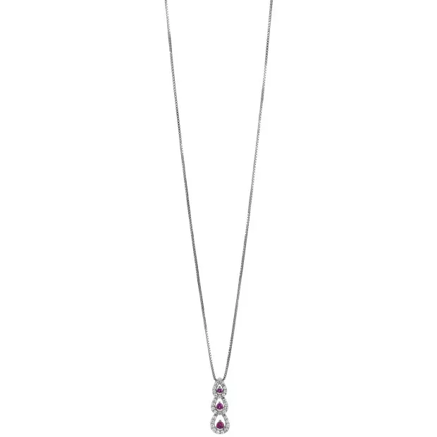 Orphelia Eliah Silver Chain With Pendant ZH-7045