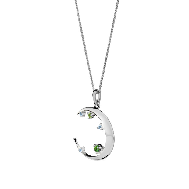 Orphelia Eline Silver Chain With Pendant ZH-7497