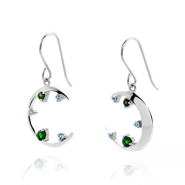 orphelia Eline Silver Drop Earrings ZO-7497
