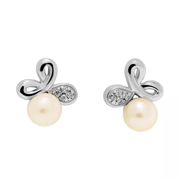 Orphelia Elisabeth Silver Stud Earrings ZO-7511