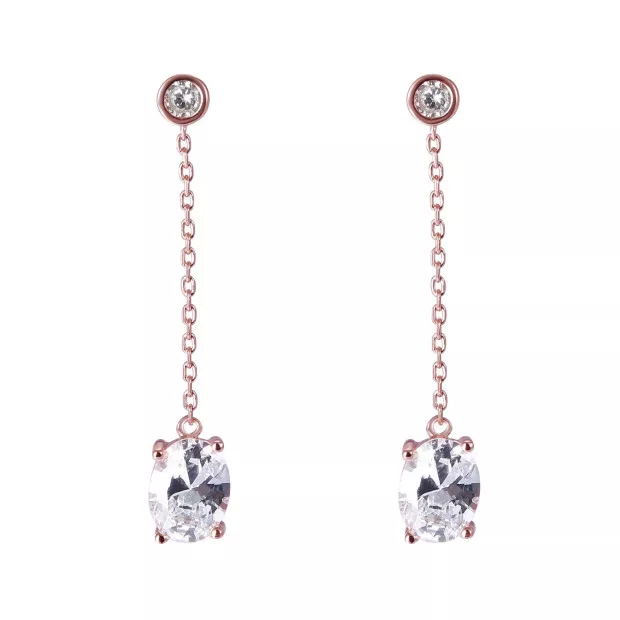 Orphelia Elodie Silver Drop Earrings ZO-7419