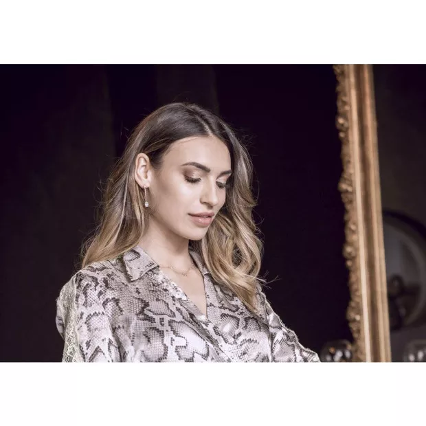 Orphelia Elodie Silver Drop Earrings ZO-7419