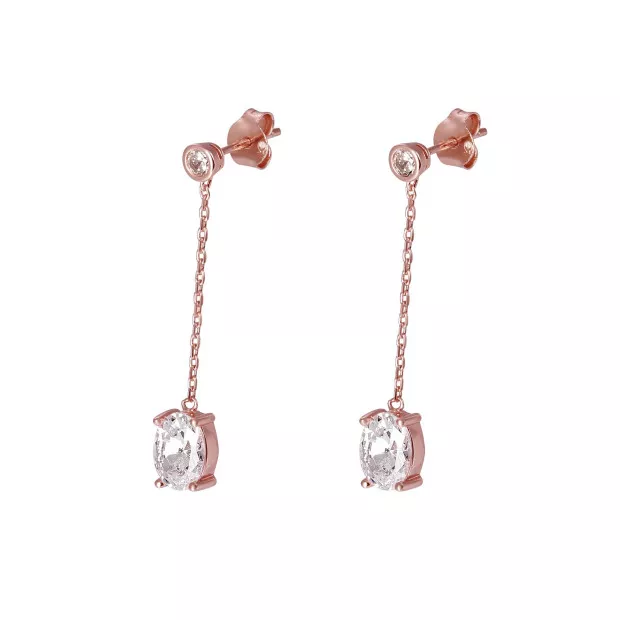 orphelia Elodie Silver Drop Earrings ZO-7419