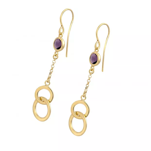 orphelia Eloise Silver Drop Earrings ZO-7409/G