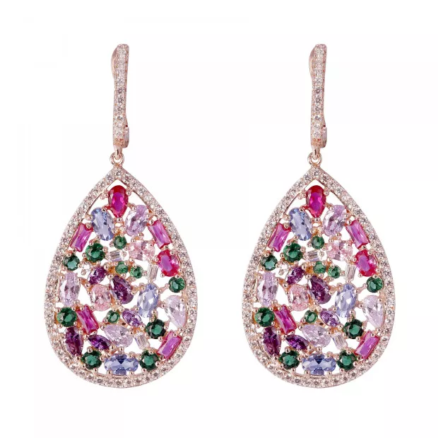 Orphelia Elora Silver Drop Earrings ZO-7429