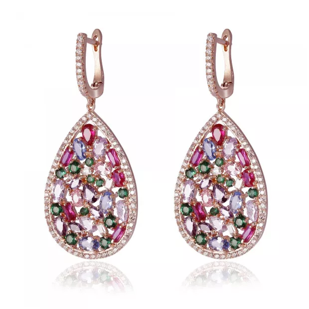 orphelia Elora Silver Drop Earrings ZO-7429