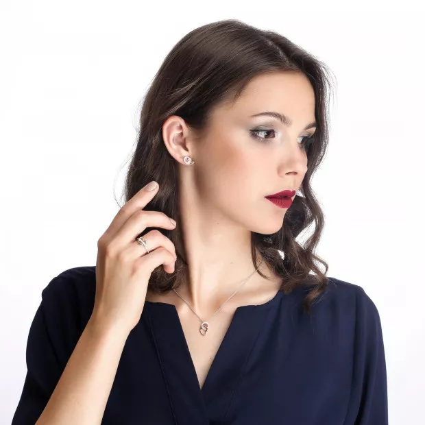 Orphelia Ely Silver Chain With Pendant ZH-7286