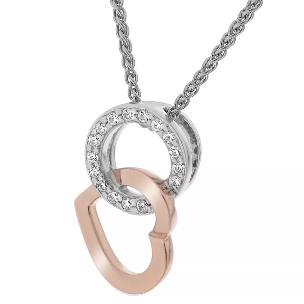orphelia Ely Silver Chain With Pendant ZH-7286
