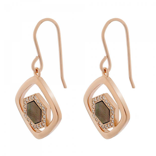 Orphelia Elzia Silver Drop Earrings ZO-7372