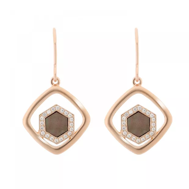 orphelia Elzia Silver Drop Earrings ZO-7372