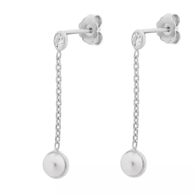 Orphelia Emilia Silver Drop Earrings ZO-7380