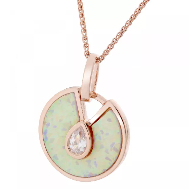 orphelia Emmila Silver Chain With Pendant ZH-7287