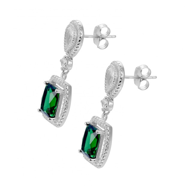 Orphelia Enora Silver Drop Earrings ZO-7426/EM